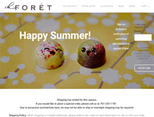 Tablet Screenshot of laforetchocolate.com